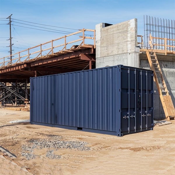we offer leasing options for our construction site storage containers to fit your budget and project timeline